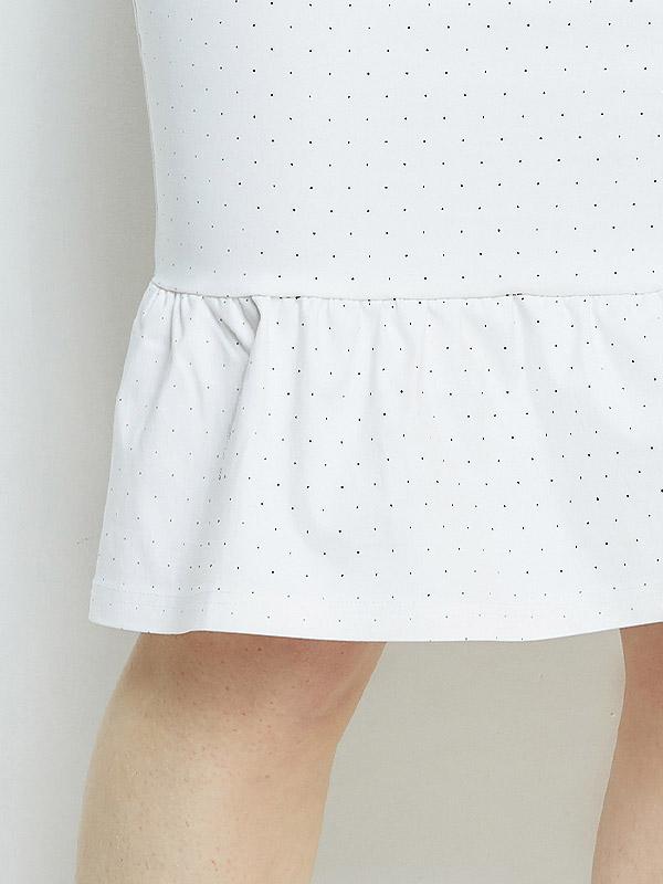 Lega Viscose Skirt Signa White - Black Dots