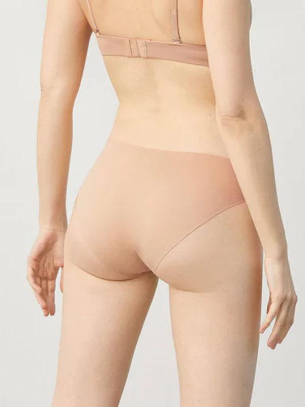 Ysabel Mora Laser-cut Cotton Panty Viola Nude