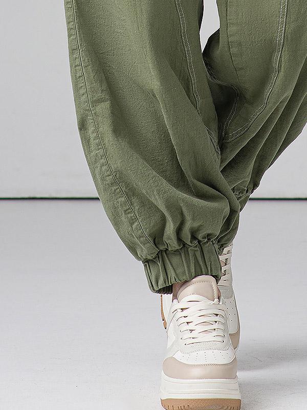 Lega брюки из эластичного льна "Vilma Green"