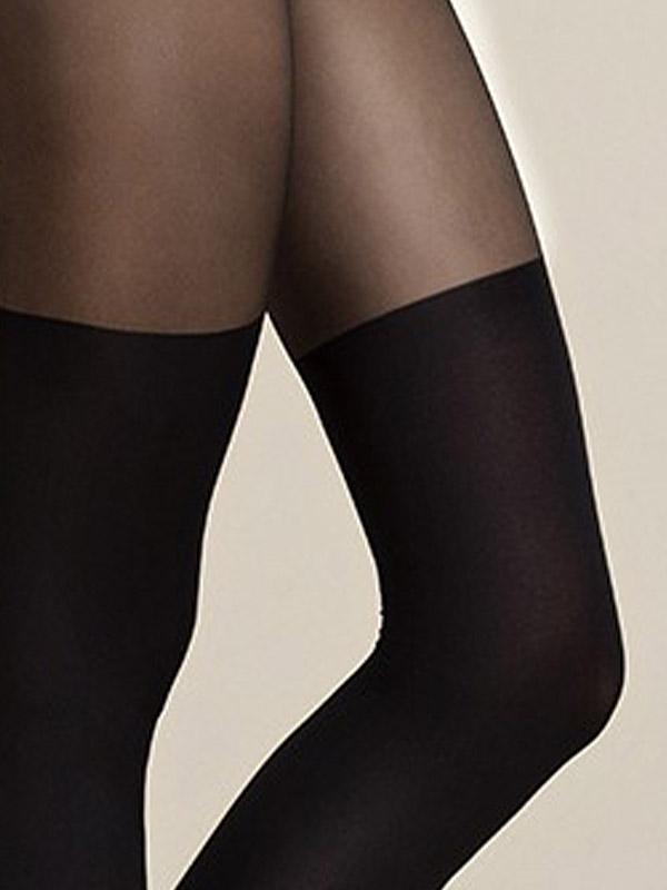 Fiore figūrą glotninančios pėdkelnės su kojinių imitacija "Fit Spinner 40 Den Black"