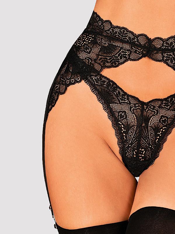 Obsessive 3-piece Lace Underwear Set Donna Dream Black