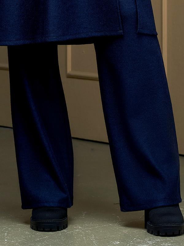Lega kelnės su vilna "Silvia Navy"