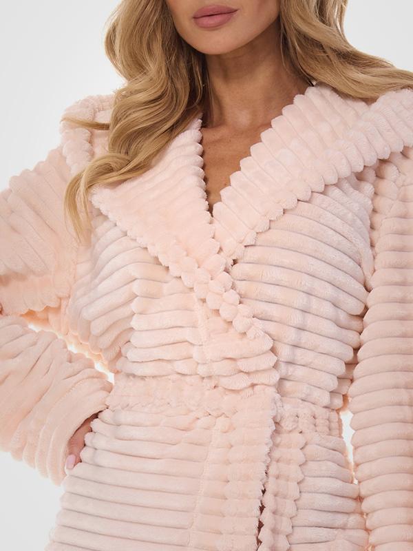 L&L узорчатый халат с капюшоном "Robin Pink"