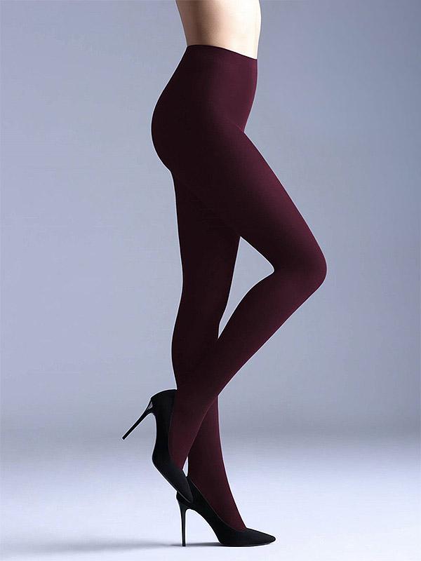 Giulia Opaque Matte 3D Microfiber Tights Samba 40 Den Marsala