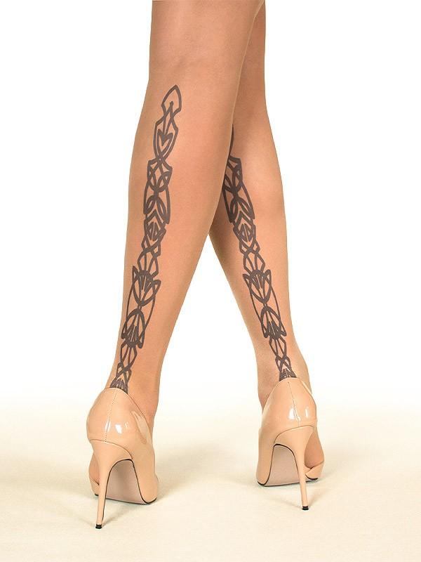 Stop & Stare pėdkelnės su tatuiruote "Twin Celtic 20 Den Sun"