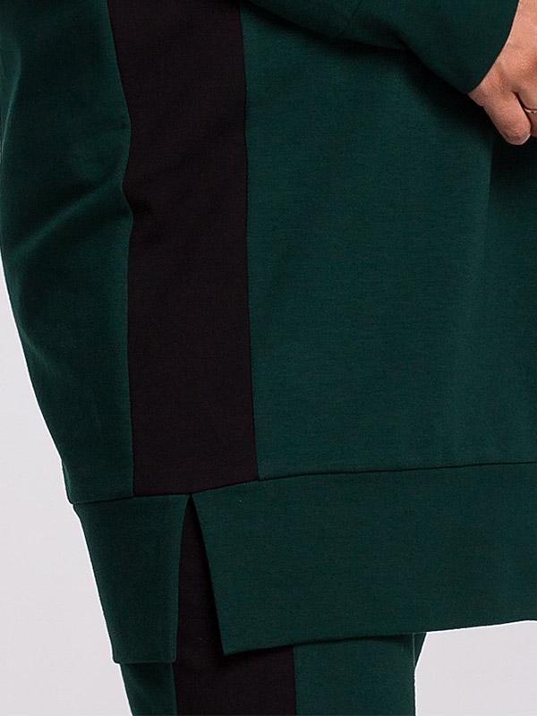 BeWear medvilninis džemperis "Terra Dark Green - Black"