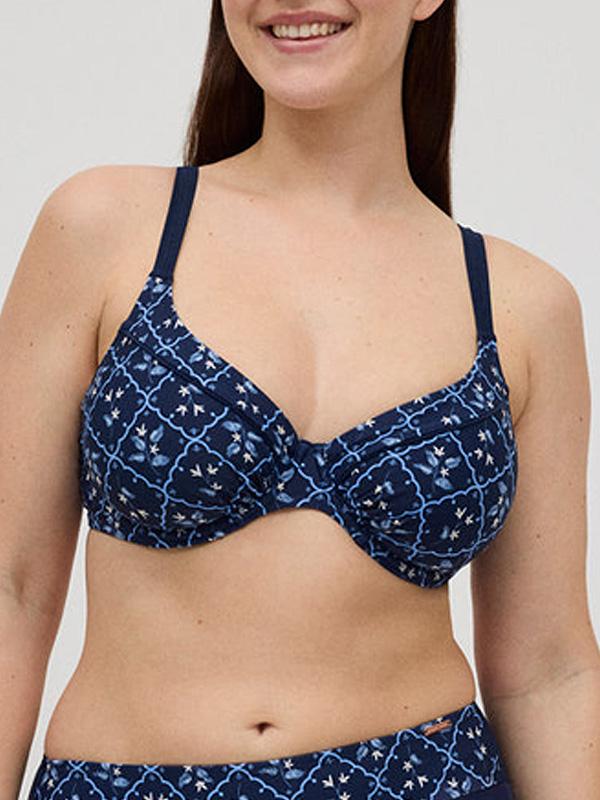 Ysabel Mora Minimizer Bikini Swimsuit Harrieta Navy - Blue