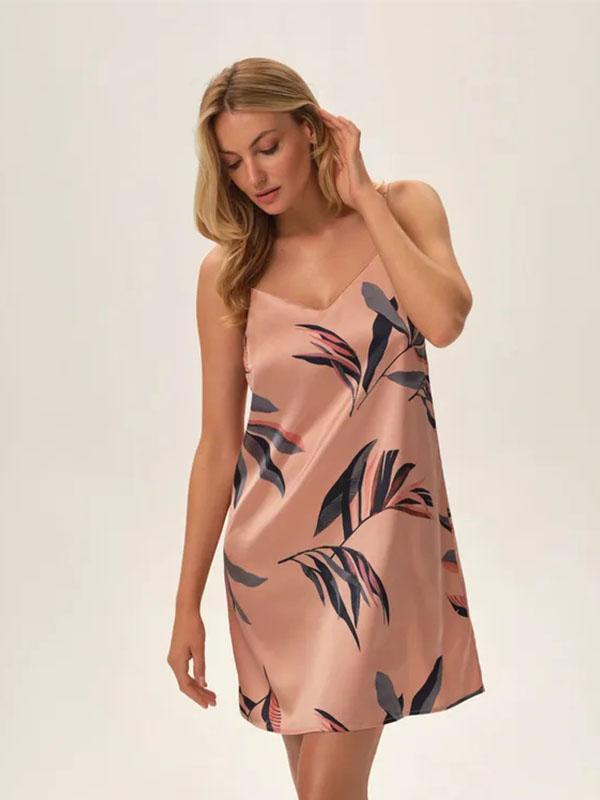 Esotiq атласная ночная сорочка "Jane Rose - Multicolor Floral Print"