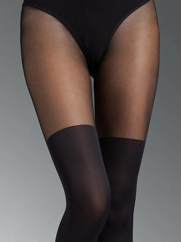 Marilyn pėdkelnės su kojinių imitacija "Zazu Classic 60 Den Black"