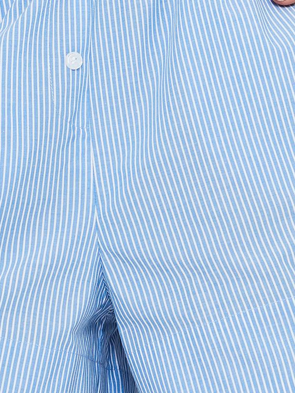 Aruelle trumpa medvilninė pižama "Ocean Blue - White"