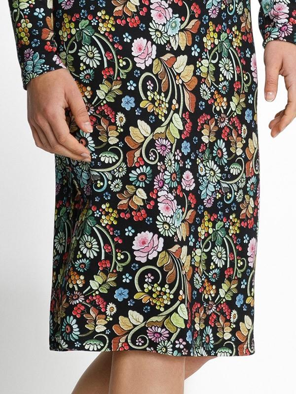 Lega viskozinė suknelė "Bohemia Vintage Flower Print"