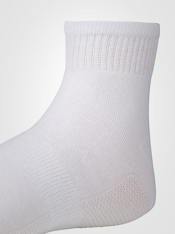 Ysabel Mora 3 medvilninių sportinių kojinių komplektas "Ankle Breathable White"