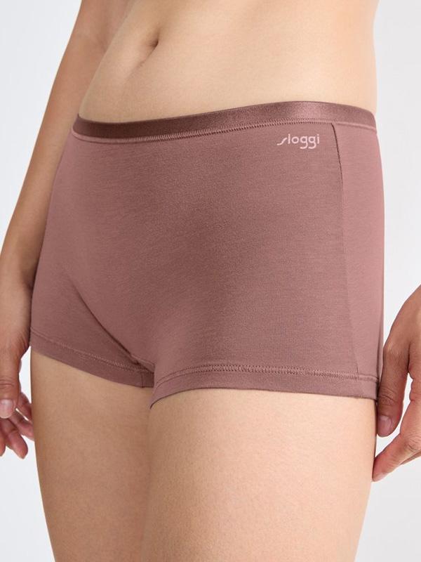 Sloggi шорты-трусики из органического хлопка "Go Daily Dark Pink"