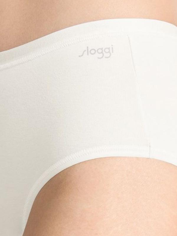 Sloggi 3 комплекта трусиков из органического хлопка "Go Daily Silk White"