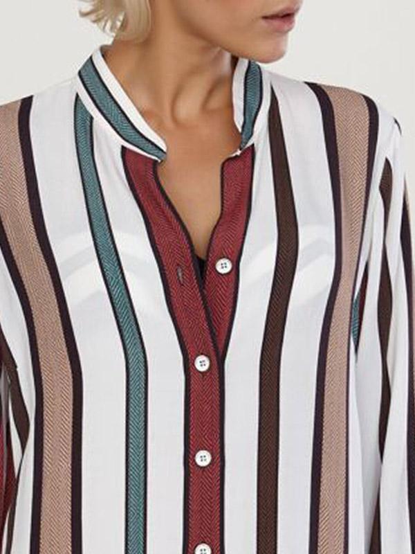 Maryan Mehlhorn Viscose Button-Up Beach Shirt Chaussette White - Black - Multicolor