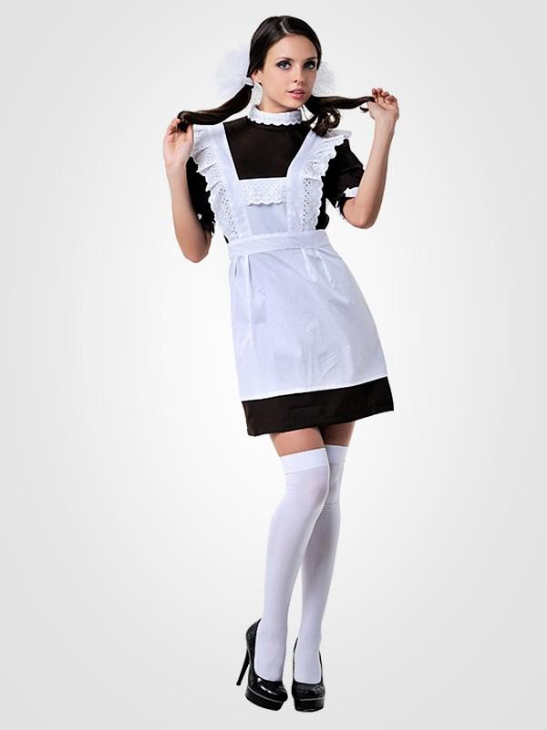 Le Frivole 2 dalių kostiumas "Schoolgirl Morgan Brown - White"