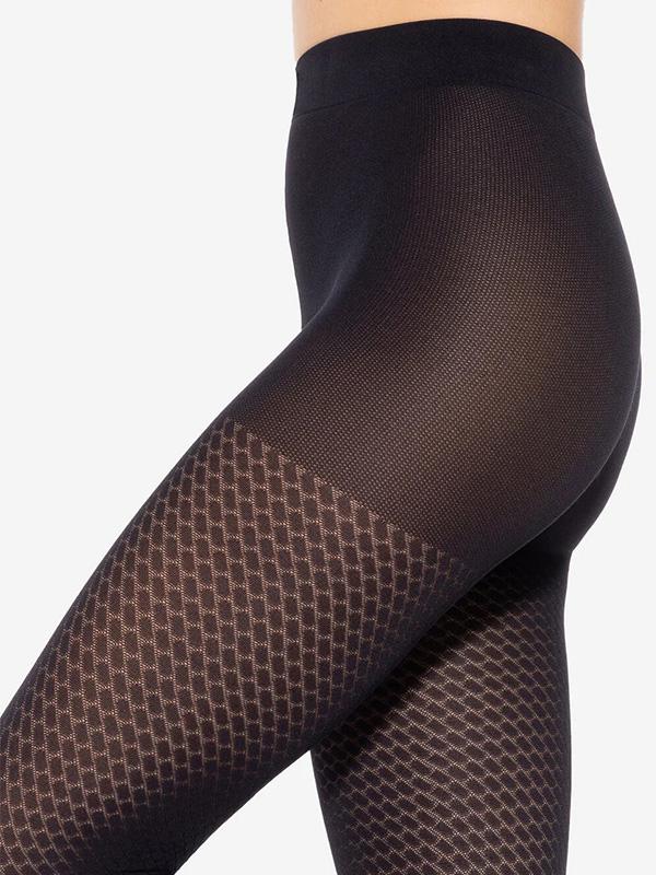 Gatta Patterned Tights Lorien 23 40 Den Black
