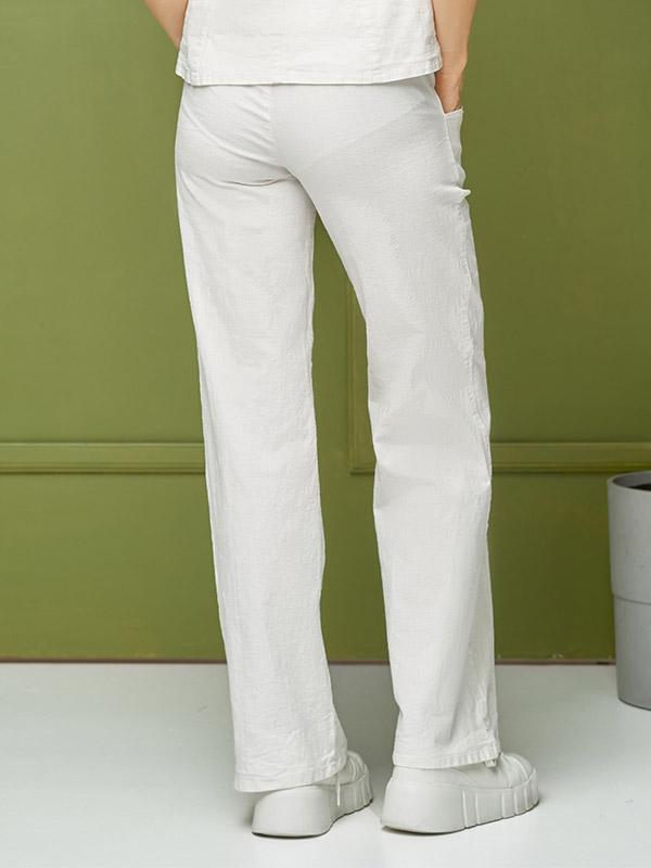 Lega брюки из стрейчевого льна "Venere White"