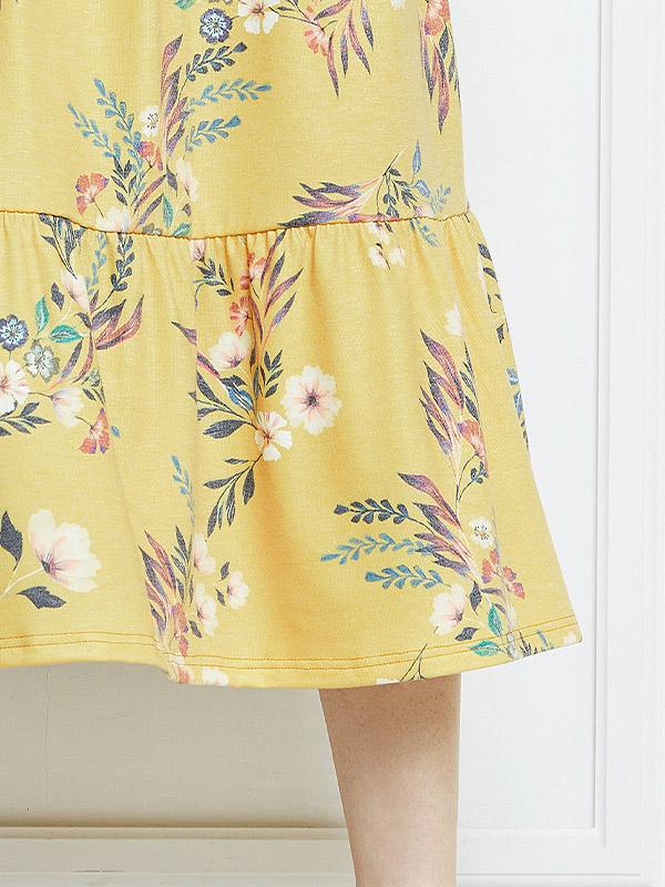 Lega suknelė "Ellie Mustard Flower Print"