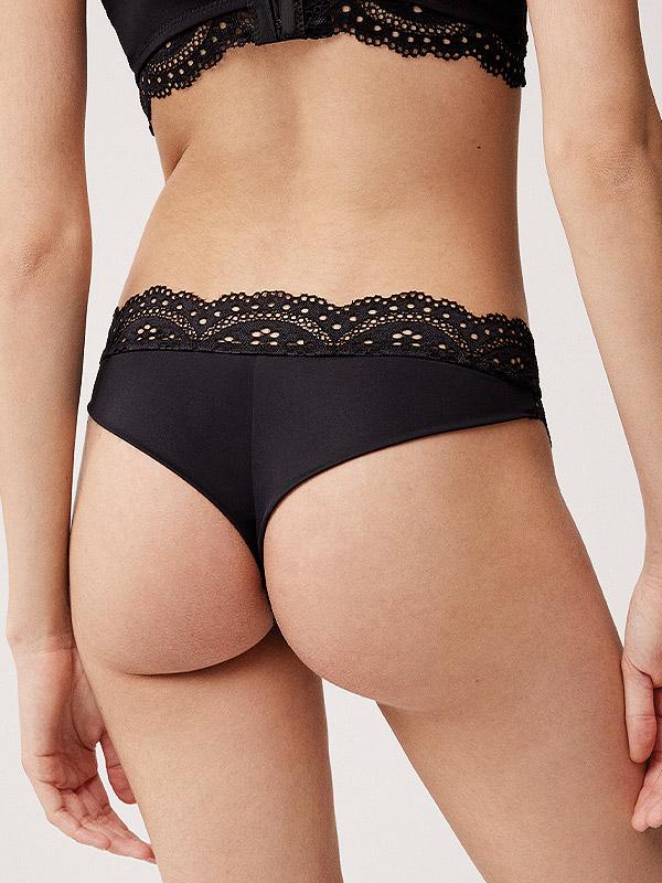 Ysabel Mora Tanga Panty Valdirene Black