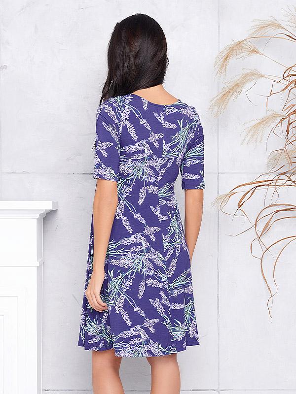 Lega viskozinė suknelė "Adita Lavender Print"