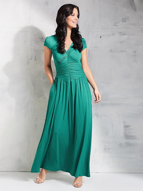 Lega вискозное платье-макси "Yvette Green"