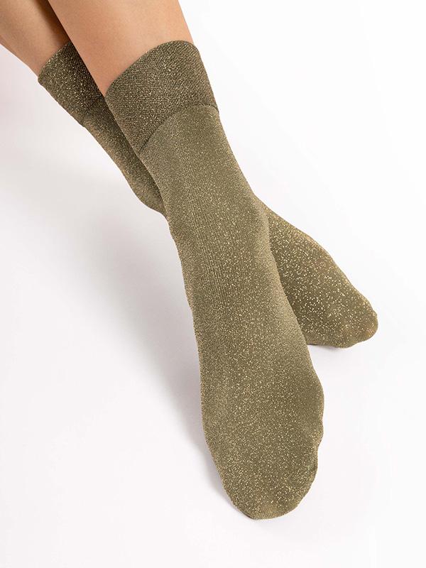 Fiore Lurex Socks Brillo 60 Den Green