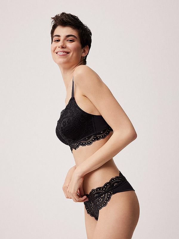 Ysabel Mora Tanga Panty Valdirene Black