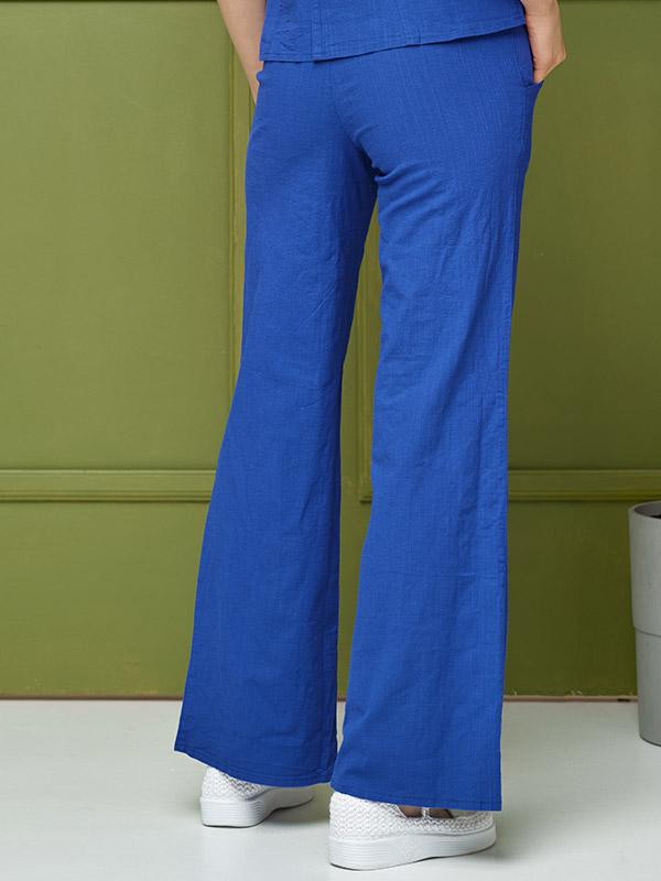 Lega брюки из стрейчевого льна "Venere Blue"