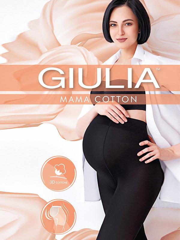 Giulia šiltos medvilninės pėdkelnės nėščiosioms "Mama 200 Den Nero"