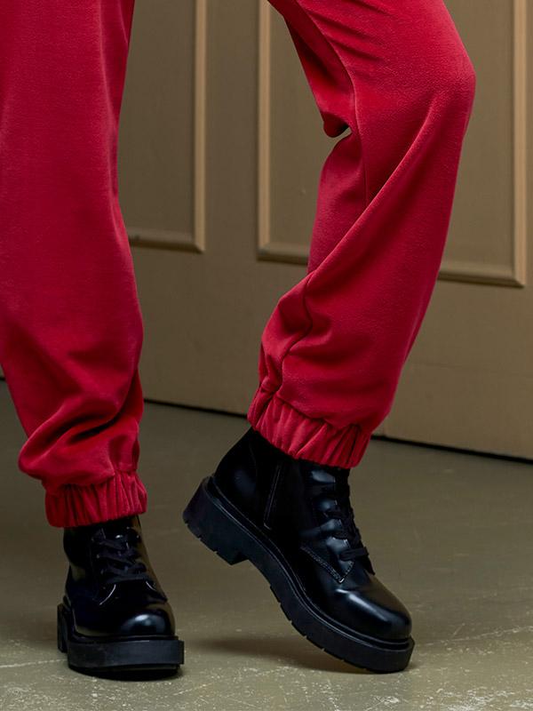 Lega хлопковые повседневные брюки "Minella Red Velour"