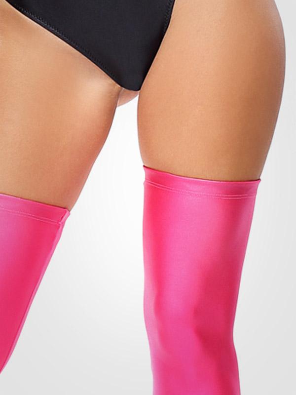 MissO blizgios nepermatomos prilipinamos kojinės "Glossy Pink"