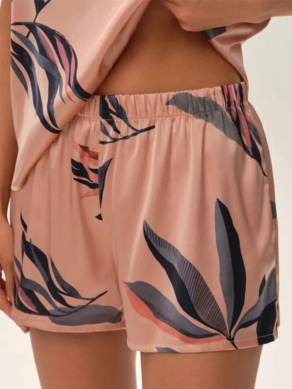 Esotiq короткая атласная пижама "Jane Rose - Multicolor Floral Print"