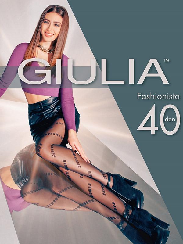 Giulia raštuotos pėdkelnės "Fashionista N.8 40 Den Nero"