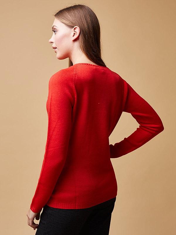 ON•LOGO merino vilnos megztinis "Como Red"
