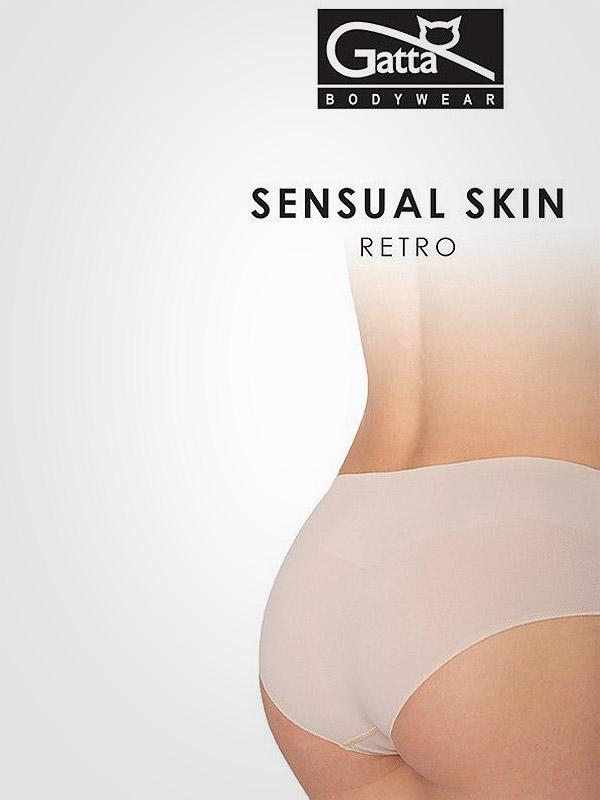 Gatta besiūlės mikrofibros kelnaitės "Sensual Skin Retro Nude"