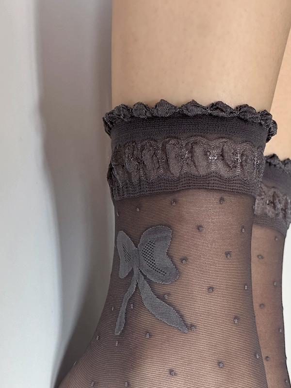Veneziana носочки с узорами "Alice Graphite"