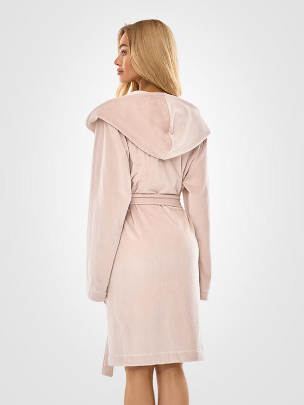 L&L Patterned Dressing Gown Luna Angora Velour