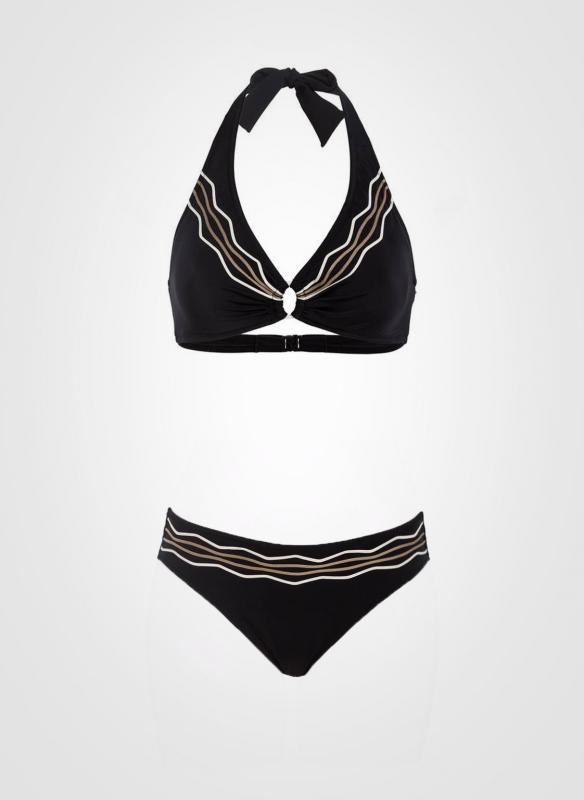Lidea bikini maudymosi kostiumėlis formuotais kaušeliais "Nouvelle Vague Black"