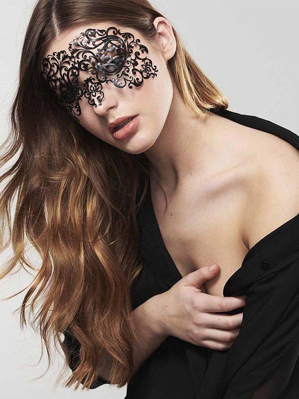 Bijoux Indiscrets seksuali veido kaukė "Dalila Black"