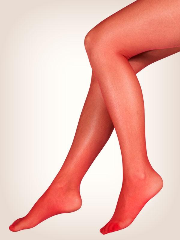 Fiore kojinės su prilaikančiu diržu "Amour 20 Den Red"