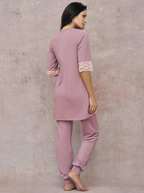 Lega хлопковая пижама "Scarlet Dark Pink"