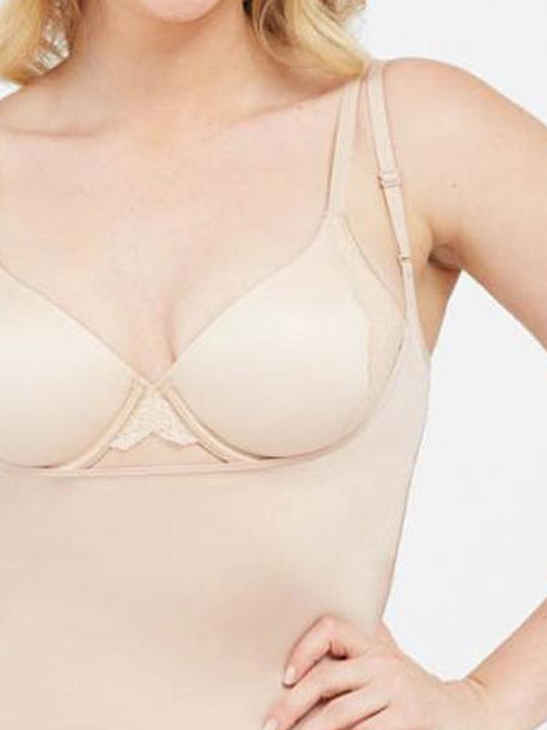 Spanx Shaping Undershirt Suit Your Fancy Open-Bust Nude