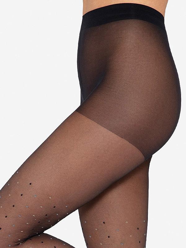 Gatta Dotted Matte Tights Dotsy 14 20 Den Black