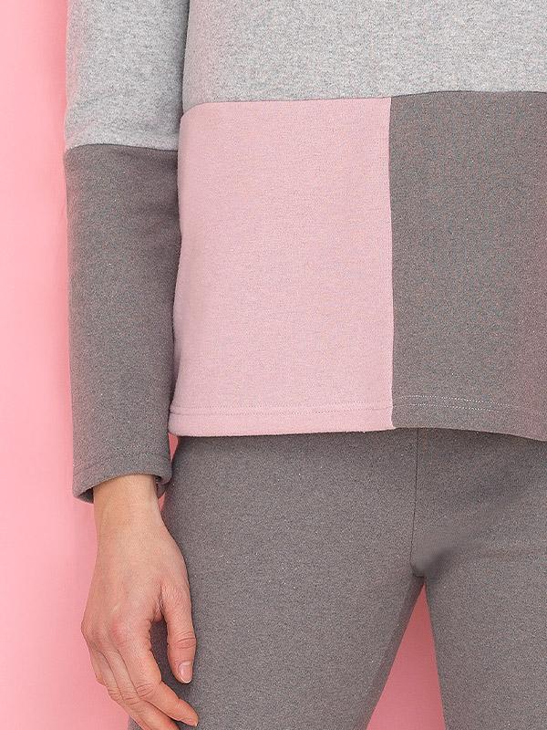 Bisbigli ilga pižama su medvilne "Milona Grey - Light Pink
