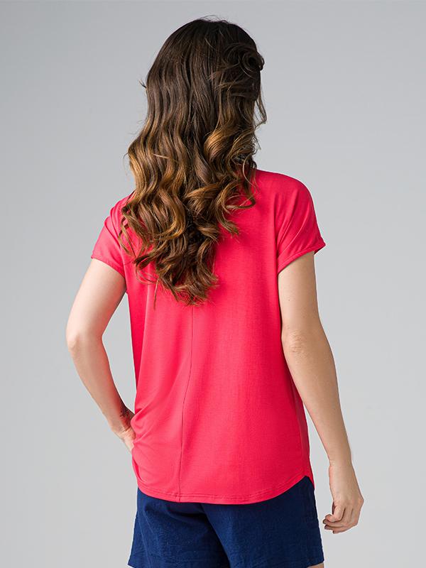 Lega вискозная рубашка "Nina Coral Red"