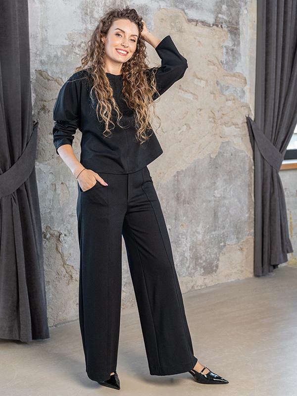 Lega широкие брюки из вискозы "Goda Black"