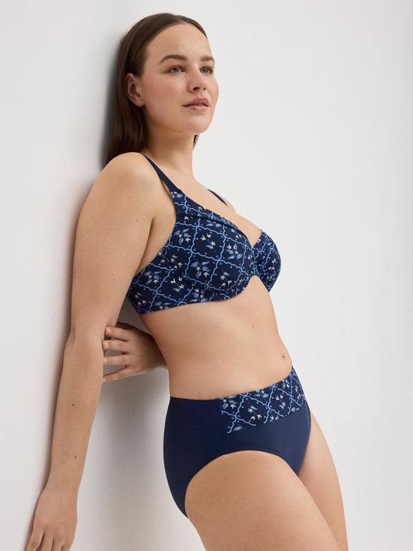 Ysabel Mora Minimizer Bikini Swimsuit Harrieta Navy - Blue