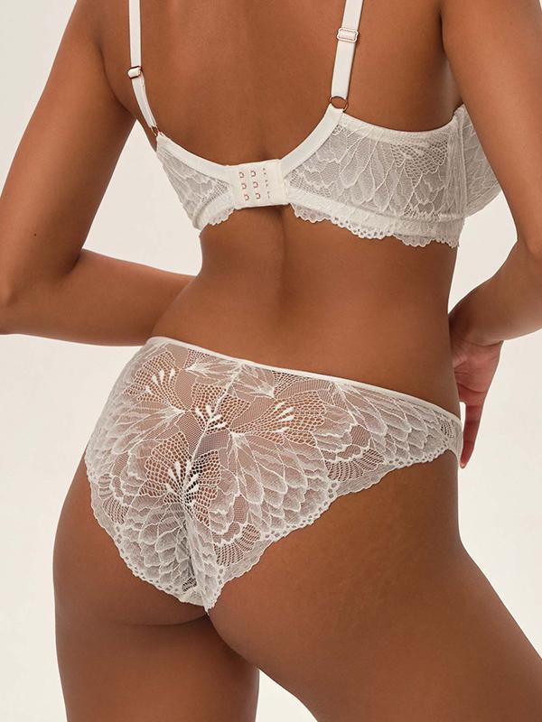 Esotiq Lace Brief Olive 2 Cream