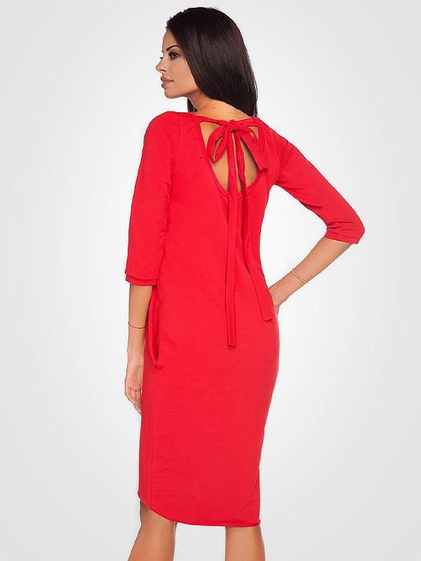 Tessita medvilninė suknelė "Halina Red"